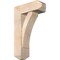 Ekena Millwork Thorton Craftsman Smooth Bracket w/ Offset Brace, Douglas Fir, 7 1/2"W x 20"D x 32"H BKT0806X20X32THR04SDF - alternate 1